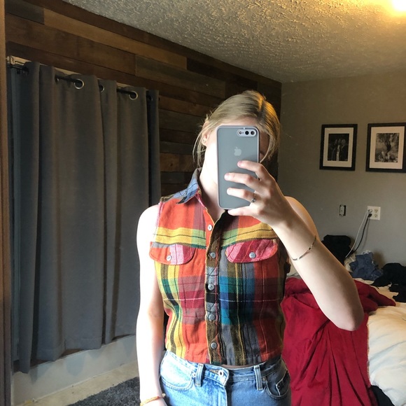 Vintage western button up tank top - Picture 2 of 3